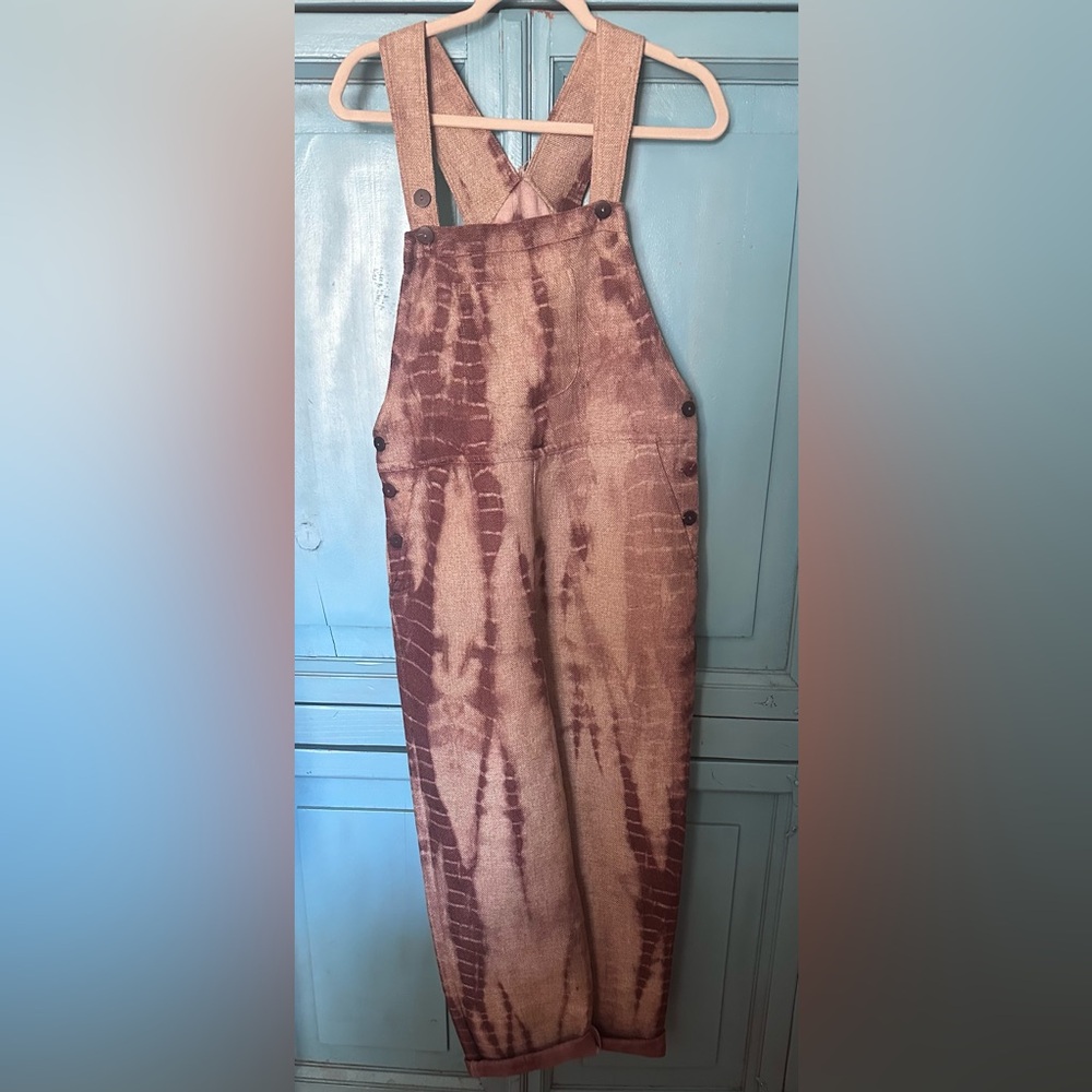 Sacred Threads Brown Tie-Dye Jumpsuit